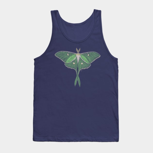 Luna Moth Tank Top by Walking in Nature